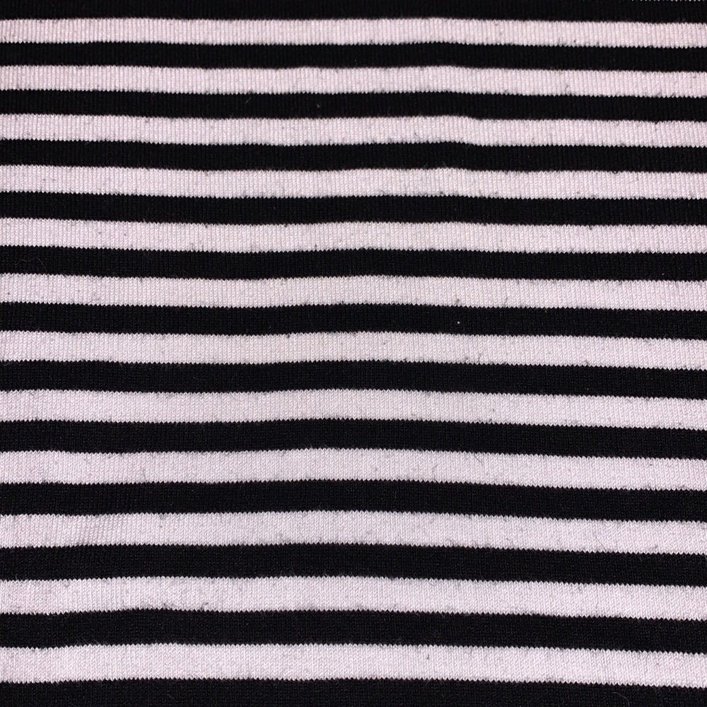 Women’s Calvin Klein Black and White Striped Turtleneck Sweater Medium - Picture 9 of 10